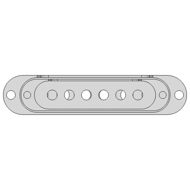 Single Coil Pickup Cover | 3D Engineering Design File