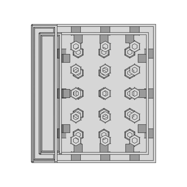Screwdriver And 4Mm Bit Holder Tray - Downloadable CAD Representation