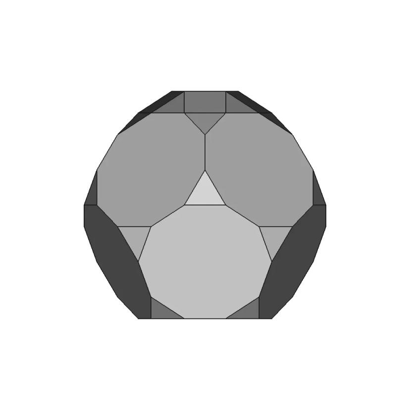 Augmented Truncated Dodecahedron - Standard Mechanical Component