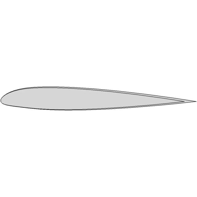 Naca 23012 Airfoil Section - Standard Mechanical Component