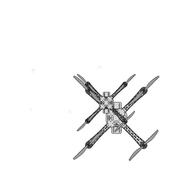 F450 Quadcopter Frame With Pixhawk 2.4.8 Flight Controller - Downloadable CAD Representation