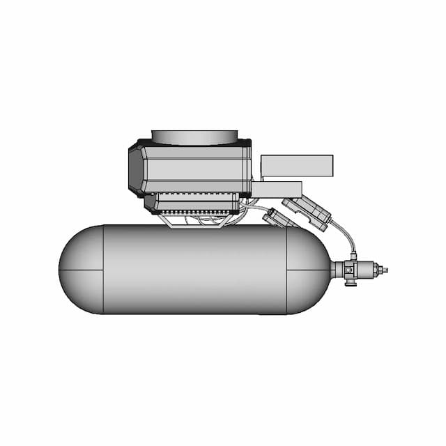 Hydrogen Fuel Cell 2.4 Kw For Uav - Downloadable CAD Representation
