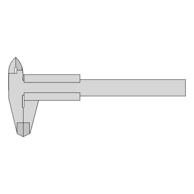 Measured Calıper - Downloadable CAD Representation