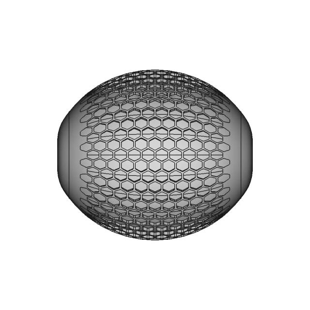 Honeycomb Fade Pattern - Downloadable CAD Representation
