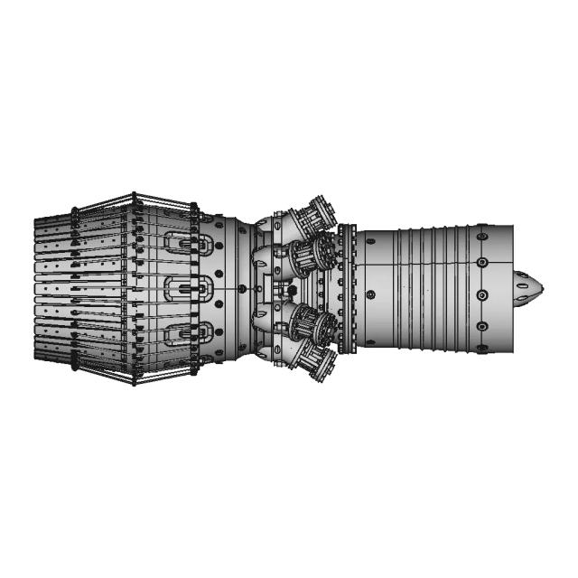 Jet Engine Assembly - Standard Mechanical Component
