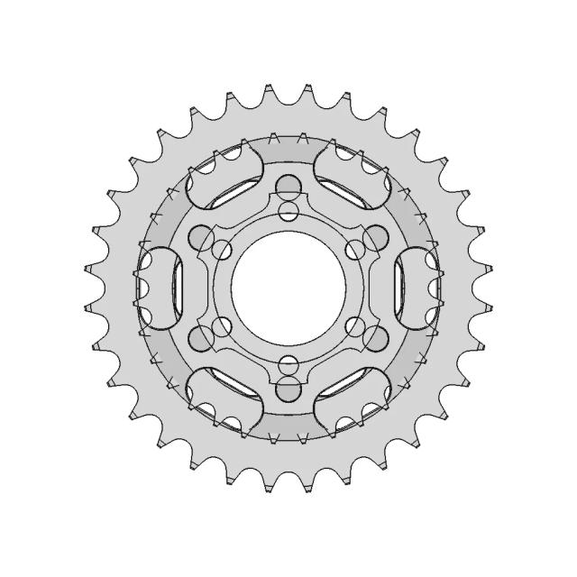 Kettenrad Ritzel - Downloadable CAD Representation