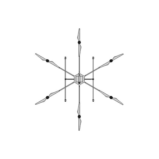 Hexacoptor | 3D Engineering Design File
