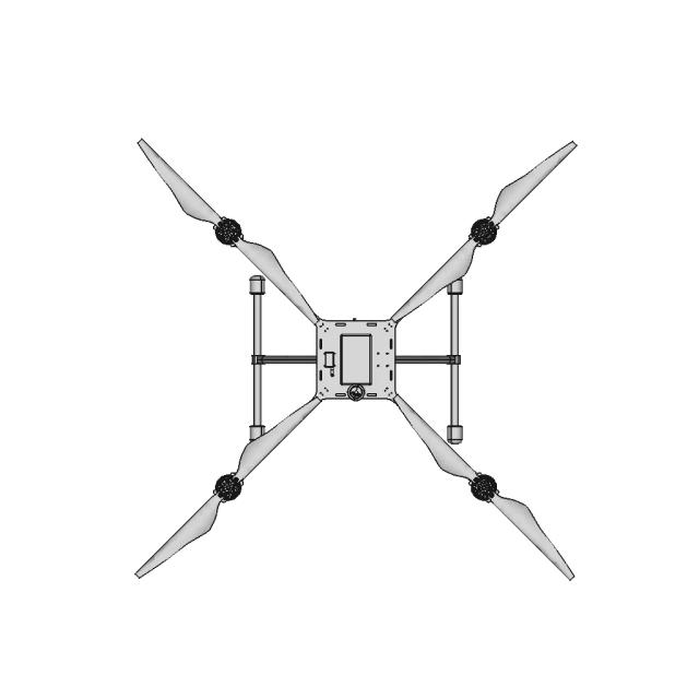 1 Kg Payload-1Hour Flight Time Quadcopter Drone | 3D Engineering Design File