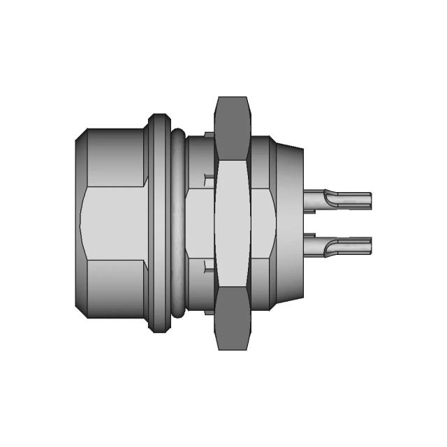 Gx12 Aviation Connectors 2,3,4,5,6 And 7 Pin | High-Quality CAD Model