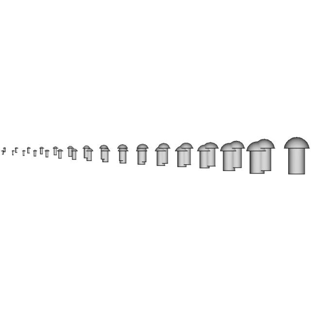Metric Rivets 3-36Mm | High-Quality CAD Model