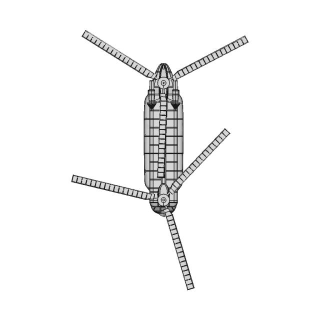 Ch-47 Shinook Helicopter Solid Assembly Model - Downloadable CAD Representation