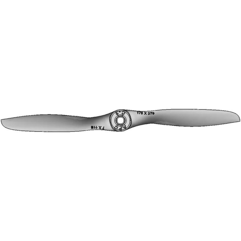 Apc 7 X 11E 7" Propeller Recreation From Optical Scan - Standard Mechanical Component
