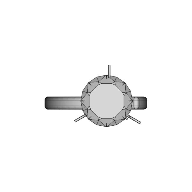 Diamond Ring - Downloadable CAD Representation