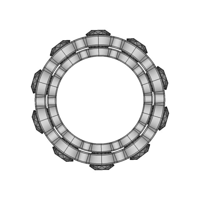 Ring 10 Diamants | 3D Engineering Design File
