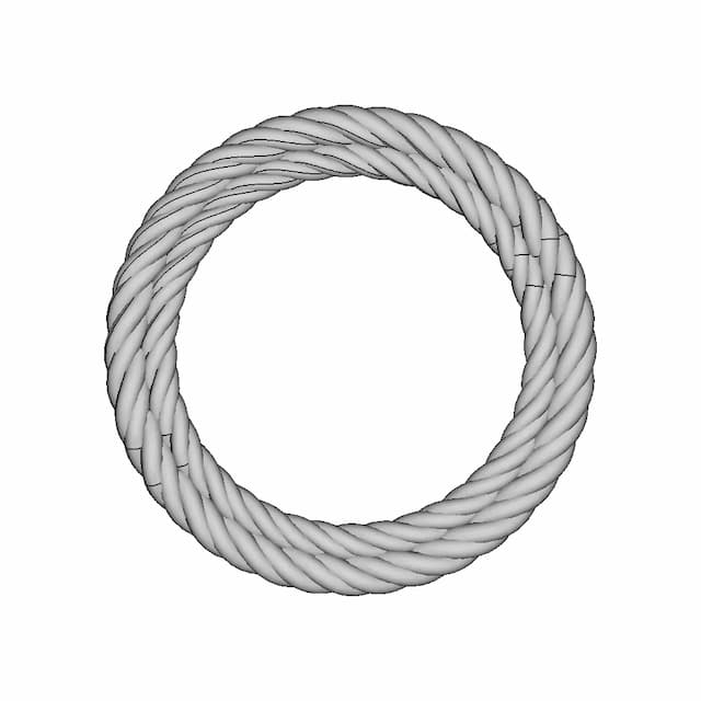 4-Strand Twist Bracelet | 3D Engineering Design File