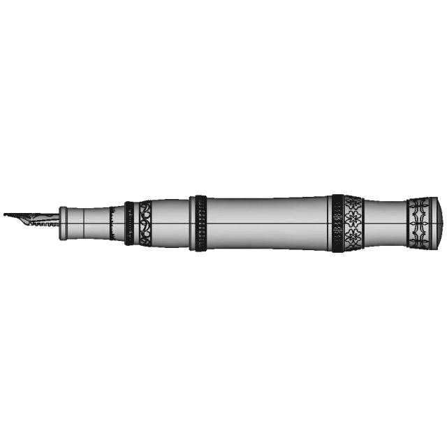 Luxury Fountain Pen - Downloadable CAD Representation