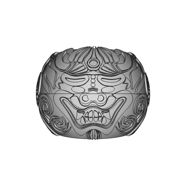 Foo Lion Ring | 3D Engineering Design File