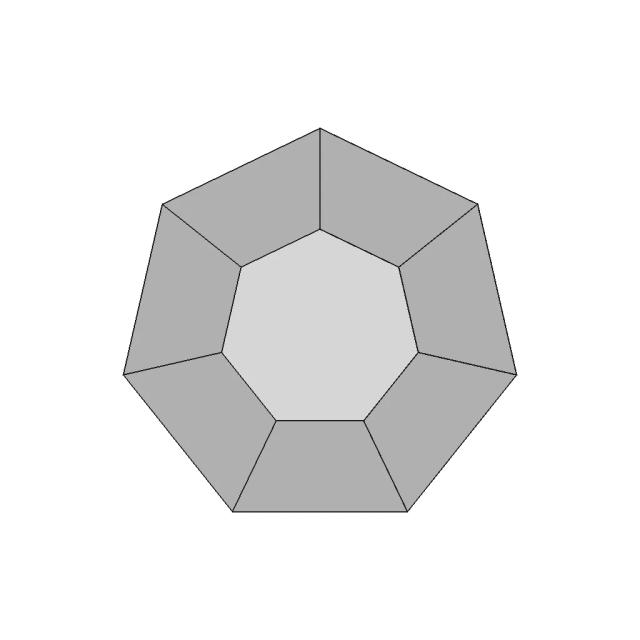 #19 Diamond 7 Sides | Fusion 360 | Pistacchio Graphic - Standard Mechanical Component