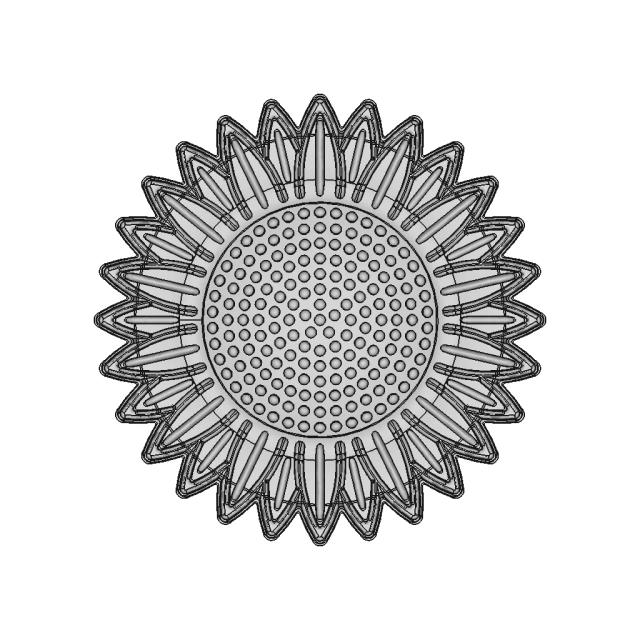 Sun Flower Sheet Metal Part | 3D Engineering Design File