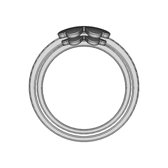Cloverleaf Ring - Downloadable CAD Representation