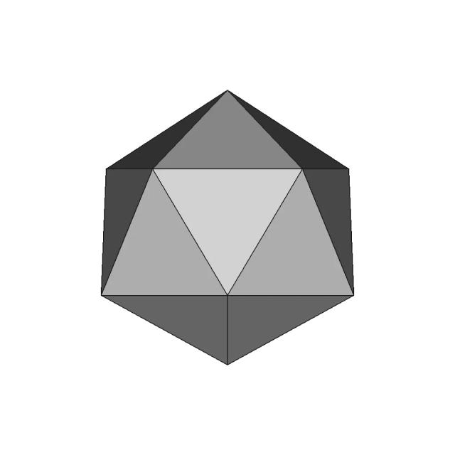 Icosahedron_20 Sided Dice - Standard Mechanical Component