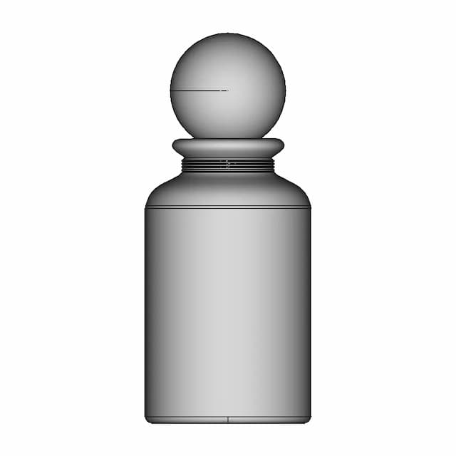 Glass Perfume Container - Downloadable CAD Representation