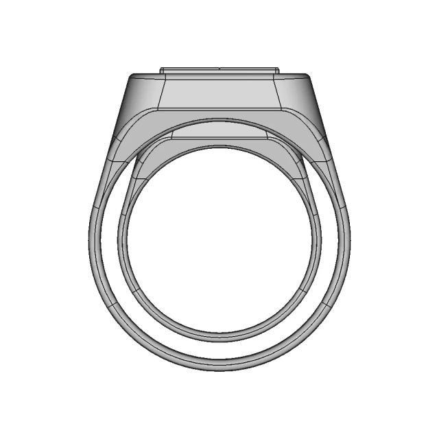 Chevalière / Signet Ring | 3D Engineering Design File