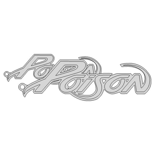 Poison Key Chain And Logo - Standard Mechanical Component