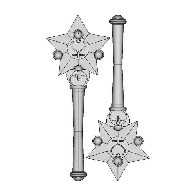 Sailor Mercury Wand - Printable - Standard Mechanical Component