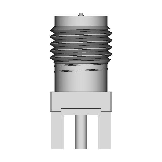 Sma Rp Female Straight Connector With Solder Attachment For Pcb - Downloadable CAD Representation