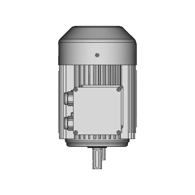 1.1Kw/1.5Hp 4 Pole 1400Rpm 19Mm Shaft Three Phase Electric Motor Reduced 80 Frame - Downloadable CAD Representation