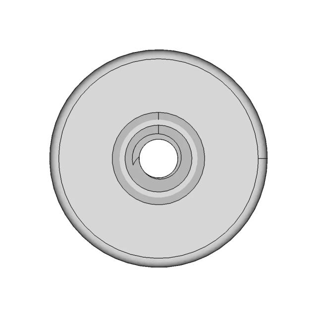 Printed Circuit Board Nut M2 - Downloadable CAD Representation