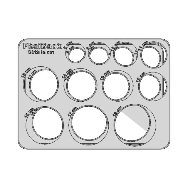 Phalback Girth/Chamber Measuring Tool | High-Quality CAD Model
