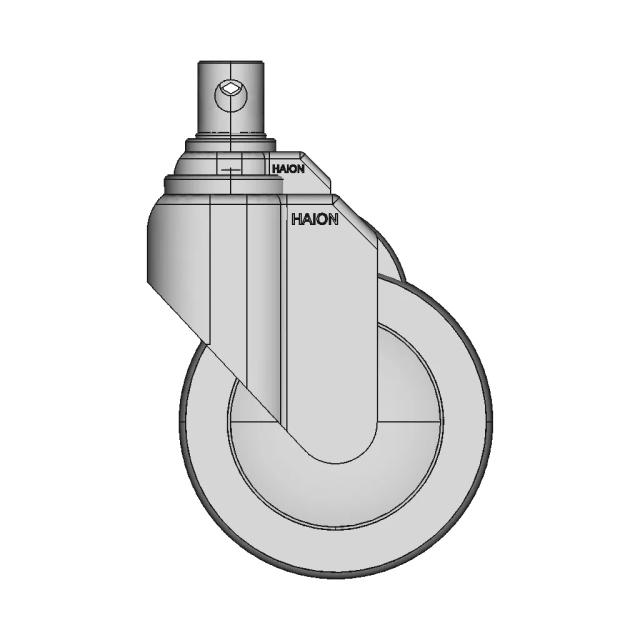 Haion Medical Caster Ø150 - Downloadable CAD Representation