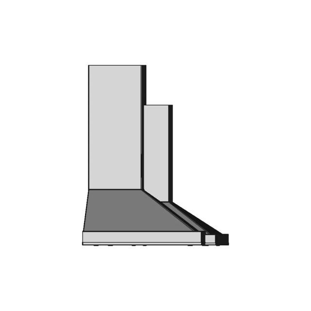 Wall Mount Range Hood - Downloadable CAD Representation