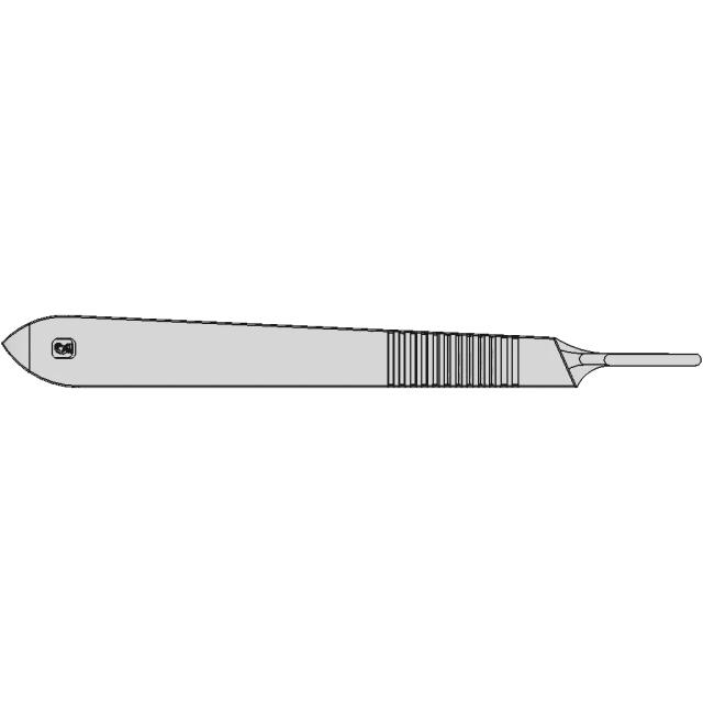 Scalpel Handle Size #3 | High-Quality CAD Model