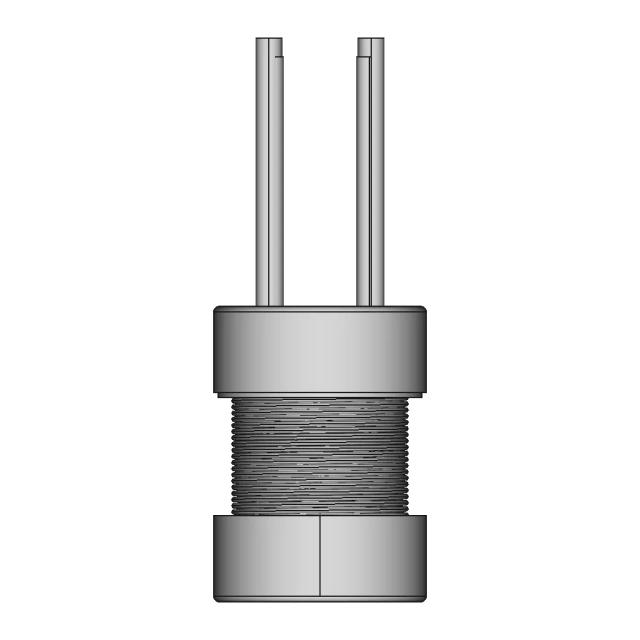 Pdl0405 Drum Core Inductor | High-Quality CAD Model