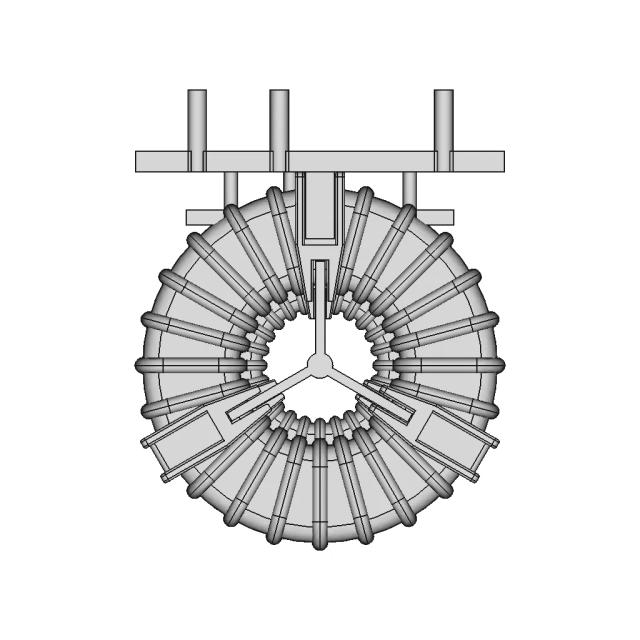 T311913 Vertical Three-Phase Common Mode Choke - Standard Mechanical Component