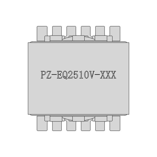 Pz-Eq2510 Tramsformer 6+6Pin | High-Quality CAD Model