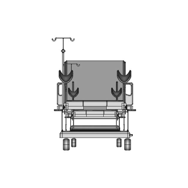 Hospital Ldr Bed - Downloadable CAD Representation
