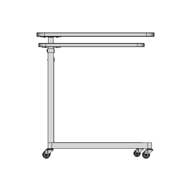 Overbed Bedside Table - Downloadable CAD Representation