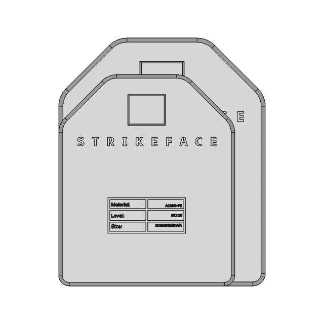Nij Lvl Iv Armor Plate 300X250X25 | 3D Engineering Design File