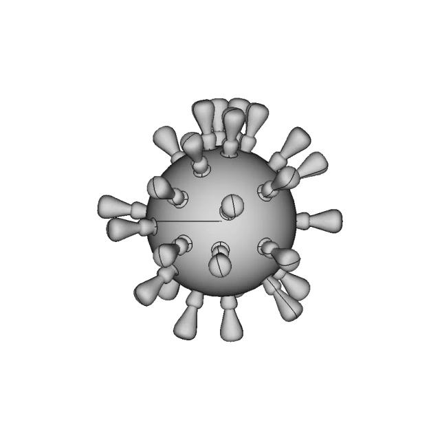 Corona Virus Simulation | High-Quality CAD Model