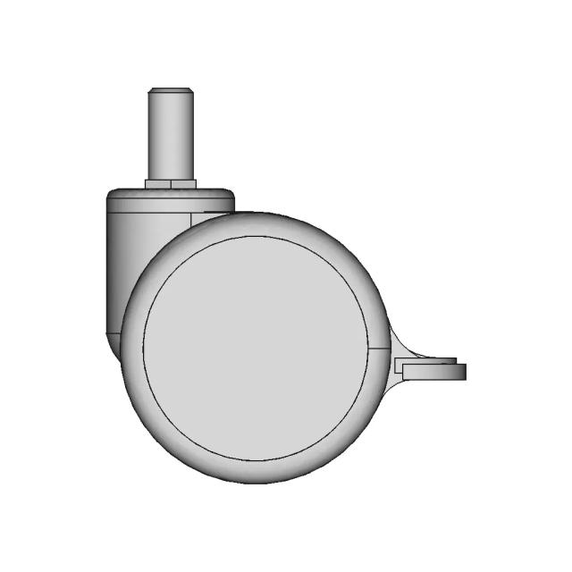 Hospital Bed Wheel With Fixation | 3D Engineering Design File