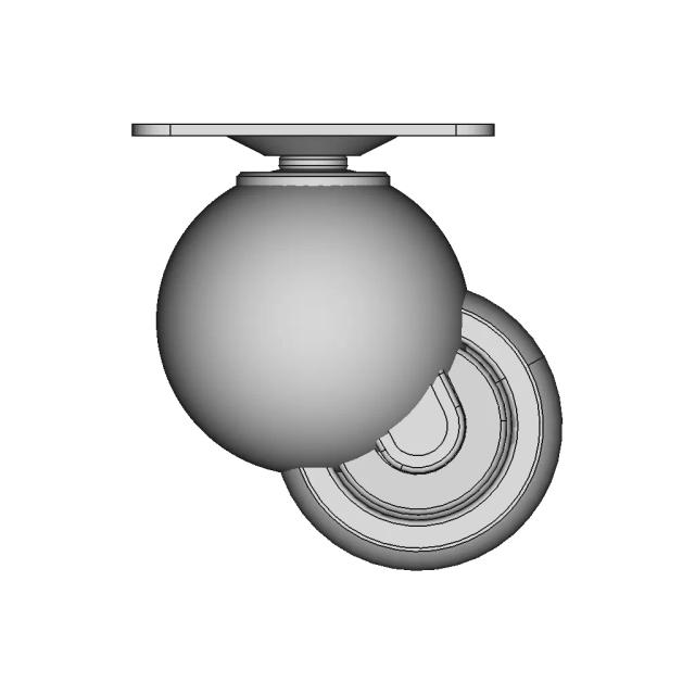 Swivel Wheel For Mobile Medical Equipmen | High-Quality CAD Model