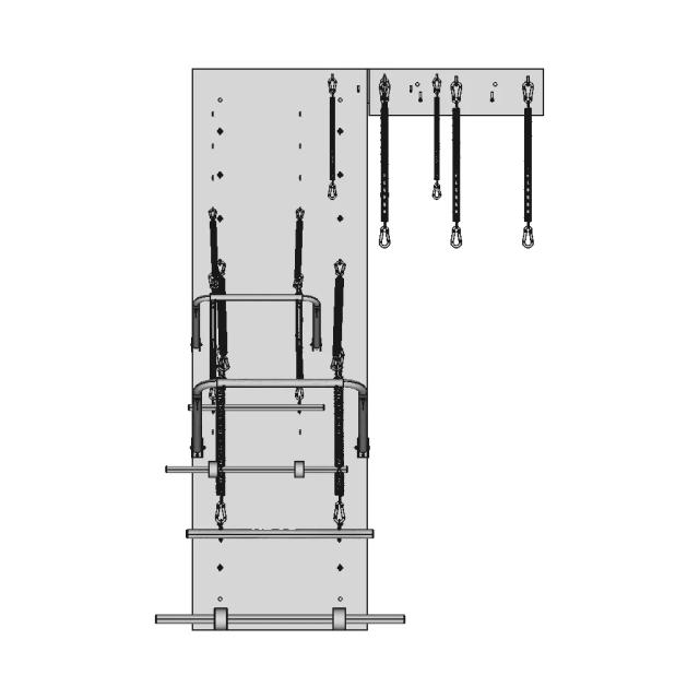 Wall-Mounted Pilates Trainer - Standard Mechanical Component