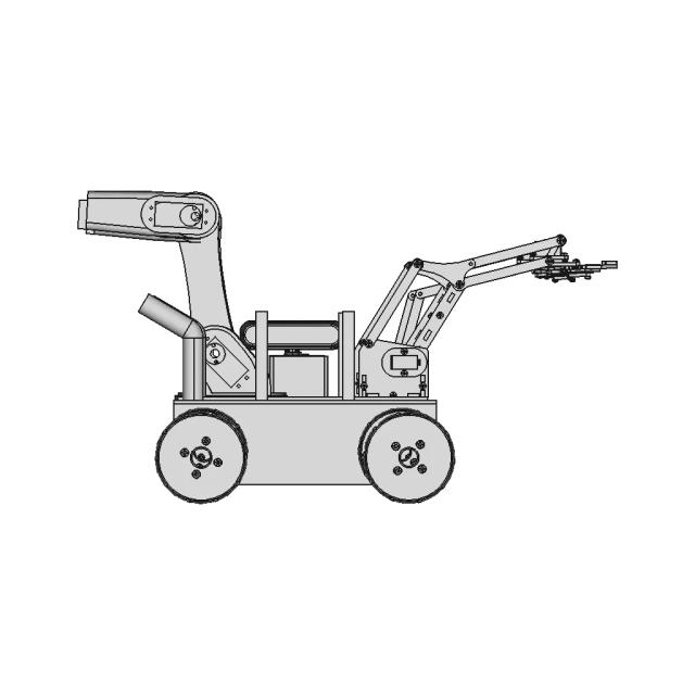 Mcnum Wheel Plant Protection Trolley (Body) - Downloadable CAD Representation