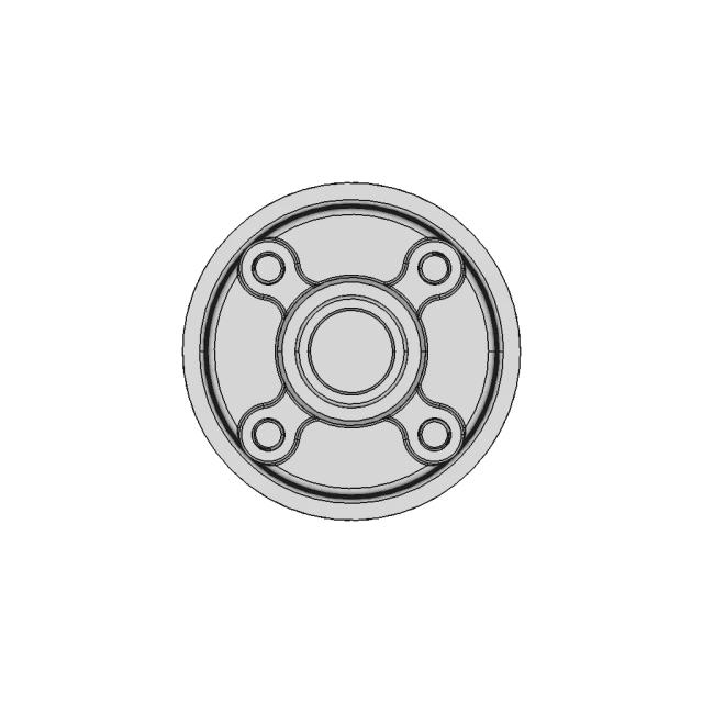 M 24-48V 750Rpm-1200Rpm External Brushless And Gearless Single Shaft High-Speed Large-Torque Karting And Atv Hub Motor | 3D Engineering Design File