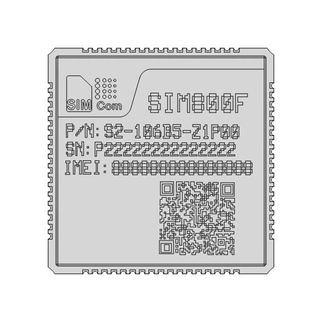 Sim800F - Downloadable CAD Representation