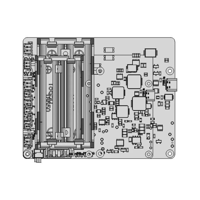 Geekworm X1201 Ups Shield For Rpi 5 - Standard Mechanical Component